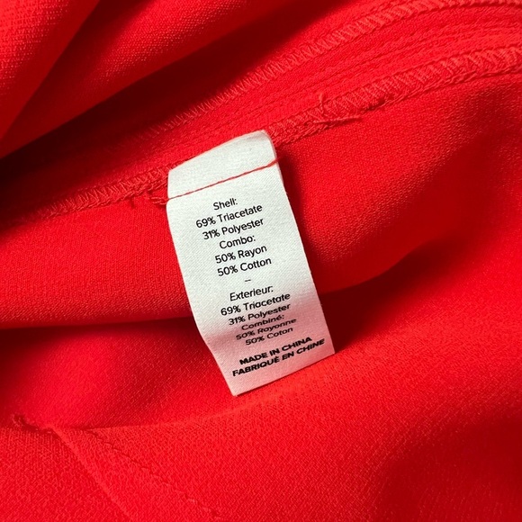 Cinq à Sept Vibrant Orange Straight Leg Pants - Picture 12 of 14